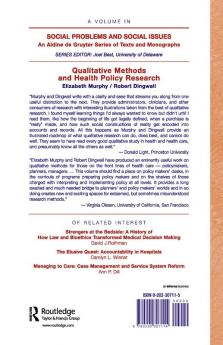 Qualitative Methods and Health Policy Research