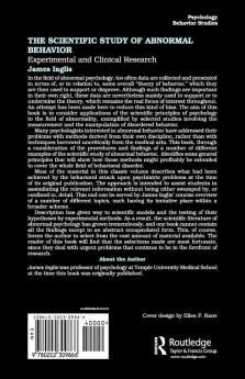 Scientific Study of Abnormal Behavior