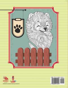 Un Chiot un Jour: Livre de Coloriage Adulte Stress Relaxation Conceptions Animales Edition