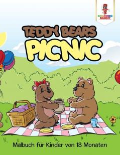 Teddy Bears Picnic: Malbuch für Kinder von 18 Monaten