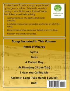 Songs From A Golden Age. Parlour Songs Arranged for Classical/ Fingerstyle Guitar and Voice