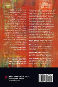 Critical Reading in Higher Education