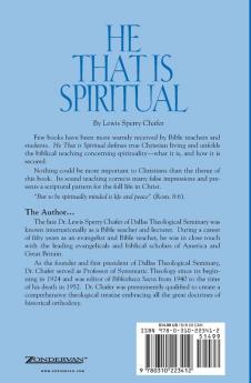 He That Is Spiritual: A Classic Study of the Biblical Doctrine of Spirituality