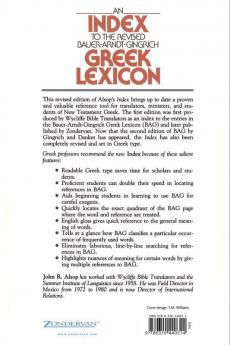 An Index to the Revised Bauer-Arndt-Gingrich Greek Lexicon