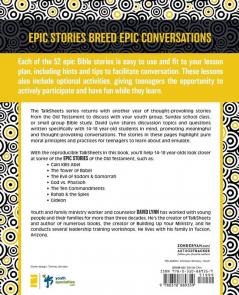 High School TalkSheets Epic Old Testament Stories: 52 Ready-to-Use Discussions