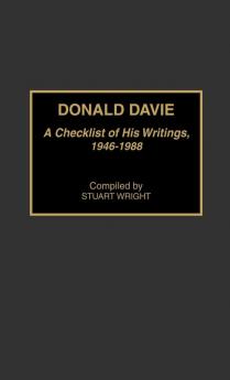 Donald Davie: A Checklist of His Writings 1946-1988 (Bibliographies and Indexes in World Literature)