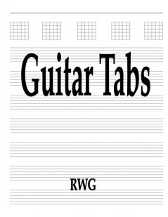 Guitar Tabs: 50 Pages 8.5 X 11