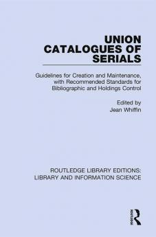 Union Catalogues of Serials