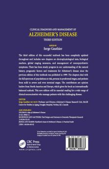 Clinical Diagnosis and Management of Alzheimer's Disease