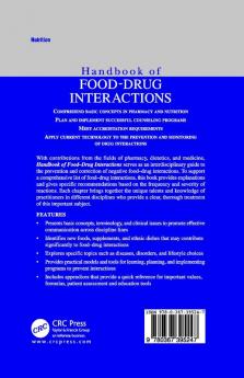 Handbook of Food-Drug Interactions