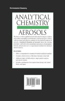Analytical Chemistry of Aerosols
