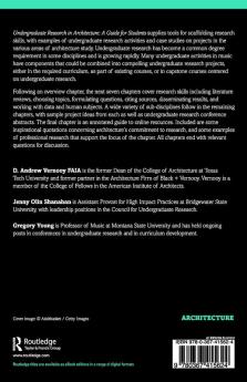 Undergraduate Research in Architecture