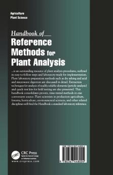 Handbook of Reference Methods for Plant Analysis