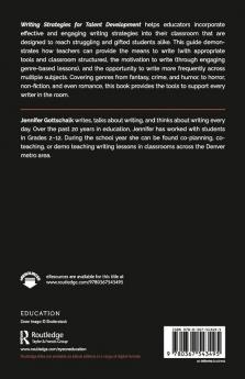 Writing Strategies for Talent Development