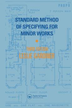 Standard Method of Specifying for Minor Works