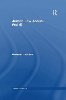 Jewish Law Annual (Vol 6)