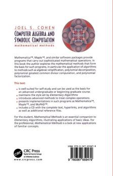 Computer Algebra and Symbolic Computation
