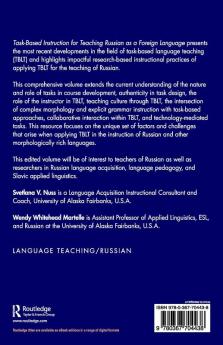 Task-Based Instruction for Teaching Russian as a Foreign Language