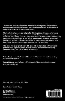 Theatre and Performance in East Africa