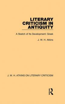 Literary Criticism in Antiquity