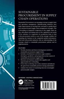 Sustainable Procurement in Supply Chain Operations