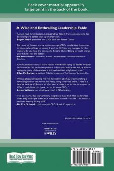 The Five Temptations of a CEO: A Leadership Fable (16pt Large Print Edition)