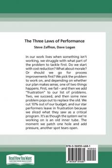 The Three Laws of Performance