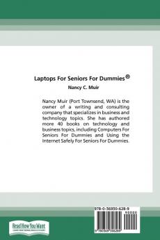 Laptops For Seniors For Dummies 5th Edition (16pt Large Print Edition)
