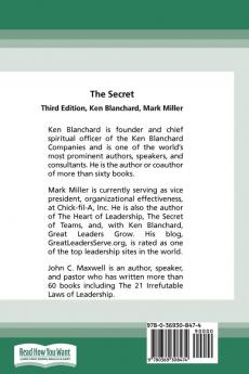 The Secret: What Great Leaders Know and Do (Third Edition) (16pt Large Print Edition)