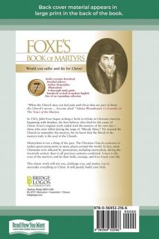 Foxes Book of Martyrs (16pt Large Print Edition)