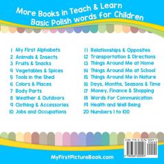 My First Polish Alphabets Picture Book with English Translations