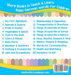 My First German Alphabets Picture Book with English Translations