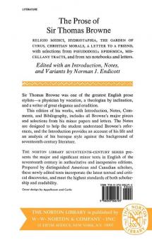 The Prose of Sir Thomas Browne