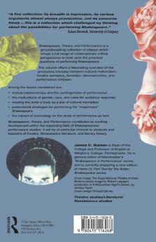 Shakespeare Theory and Performance