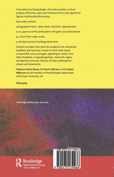 One Hundred Twentieth-Century Philosophers
