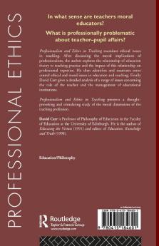 Professionalism and Ethics in Teaching