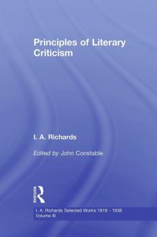 Principles of Literary Criticism V3