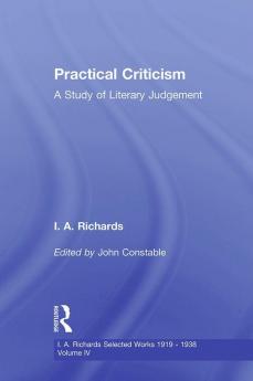 Practical Criticism V 4