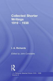 Collected Shorter Writings V9