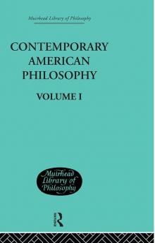Contemporary American Philosophy