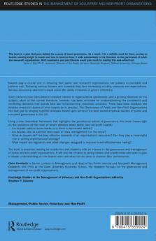 Governance of Public and Non-Profit Organizations