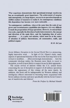 Soviet Military Deception in the Second World War