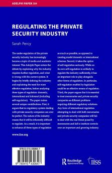 Regulating the Private Security Industry