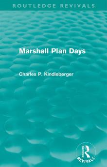 Marshall Plan Days (Routledge Revivals)