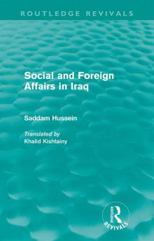 Social and Foreign Affairs in Iraq (Routledge Revivals)