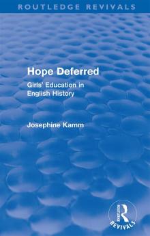 Hope Deferred (Routledge Revivals)