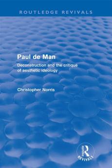 Paul de Man (Routledge Revivals)