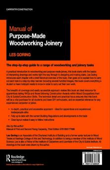 Manual of Purpose-Made Woodworking Joinery