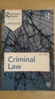 Criminal Lawcards 2012-2013