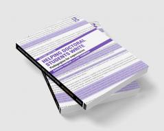 Helping Doctoral Students Write